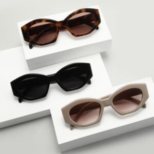 European and American retro personalized cat eye sunglasses for women's high-end feeling 2025 new outdoor sunscreen and UV resistant sunglasses