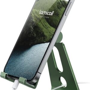 Universal Cell Phone Stand Adjustable Holder Dock for iPhone 16 15 14 Pro Max Plus 13 12 XS All Android 4-8 inch Phones