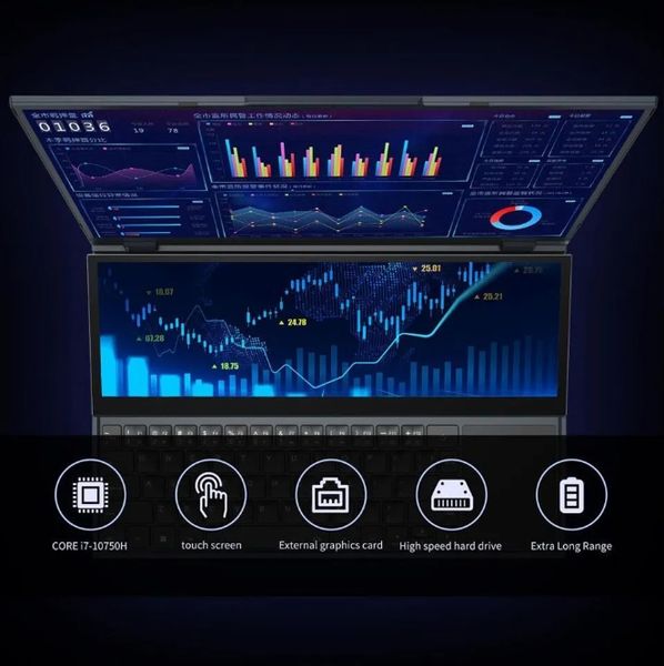 Super 16" Touchscreen Gaming Laptop: BYONE i7-10750H, 16GB DDR4 Memory, 1TB SSD Storage, Intel Core i7, 1920x1080 Resolution