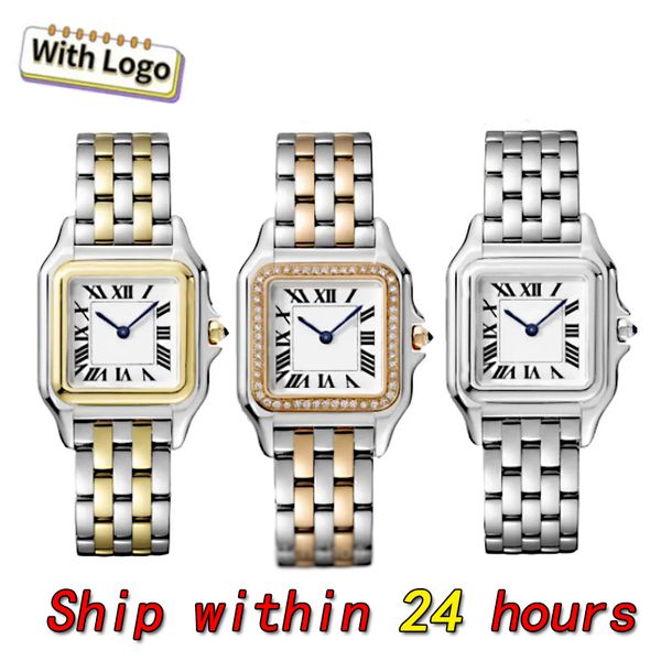 Square watch Designer Elegant Fashion able Men's and Women's Watches Stainless Steel Strap Quartz Movement Wristwatches waterproof Couple 22 27 35mm Size Watch