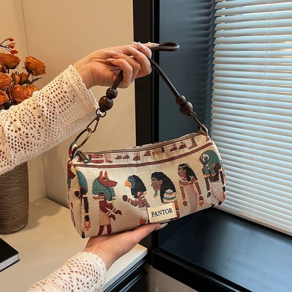 Tribal Personalized Small Fun Pharaoh Handbag Bohemian Style Shoulder Casual Underarm Bag #BFP2410291 PTP1