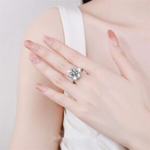 Elegant White Sapphire Alternative Gemstone Bridal Set Featuring a Majestic Royalty-Inspired Ornament