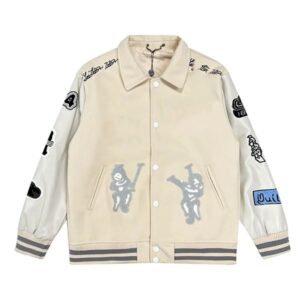 mens jacket Designer Mens Varsity Jacket Baseball Outerwear Coat Wool Fleece cking Leather Jackets Embroiderd Single Breasted Couples Uniform Asian size 66