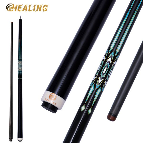 OKHEALING Carbon Fiber Pool Cue Stick 58in Billiard Cue Sticks Professional Low Deflection Pool Sticks with Adjustable Weight and 12.9mm Tip