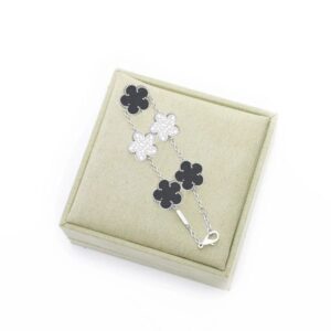 Clover Bracelet For Men and Women Luxury Designer jewelry Four Leaf Bracelets Gold Silver Plate Agate Diamond Fashion Charm Chain Wedding