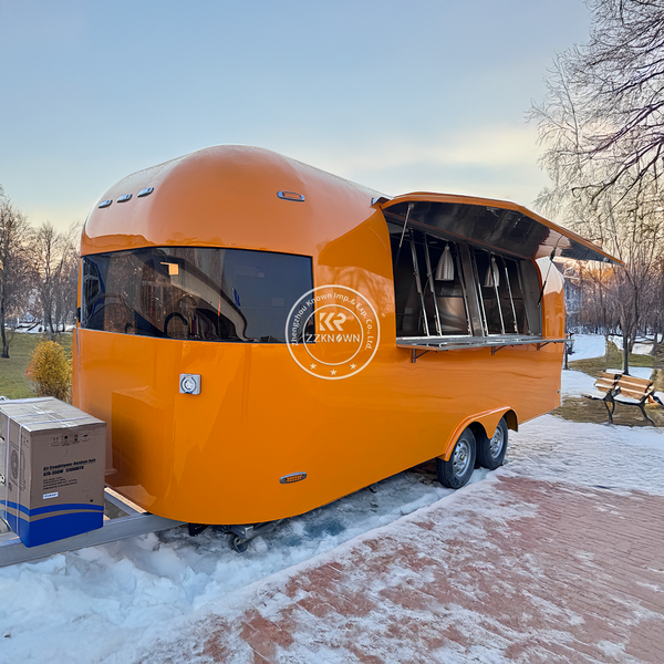 Commercial Catering Truck Food Trailer OEM Concession Snack Pizza Kiosk Cart Hot Dog Cart Concession Catering Truck With Full Kitchen