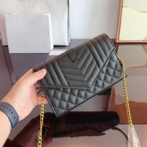 Woman Envelope Crossbody Bag designer phone bag small shoulder bags fashion lady purse Zig Zag Leather TOP