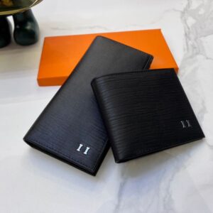 Fashion men clutch wallet leather wallet single zipper wallets lady ladies long classical purse Purse Crossbody Bag with orange box card