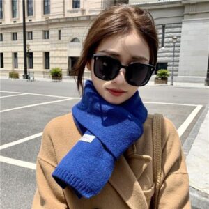1-805 New Korean style solid color shawl dual purpose thick warm student