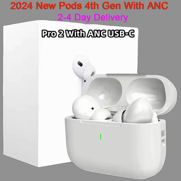 Newest tws earbuds Pods 4th Gen With ANC earbuds Pro 2 anc USB C earphones wireless Bluetooth Headset USB-C charging port For Xiaomi iPhone Headphones pods 3rd 2nd