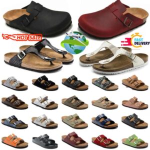 Mens womens designer beach slippers slides sandals soft suede leather taupe mocha beige mud sand blue grey pink scuffs platform black slipper 36-46