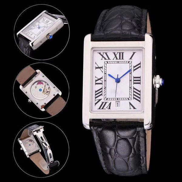 Men's automatic nical watch 31 * 41MM leather strap sapphire waterproof casual classic fashion wristwatch montre de e watches