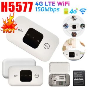 H5577 Pocket WiFi Portable Mobile spot 150Mbps with SIM Card Slot 4G Wireless High-Speed Router 250121