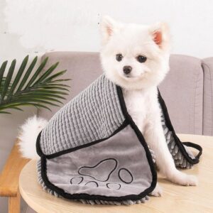 Ultra-Absorbent Pet Bathrobes Easy Clean Soft Fabric Towels for Pets