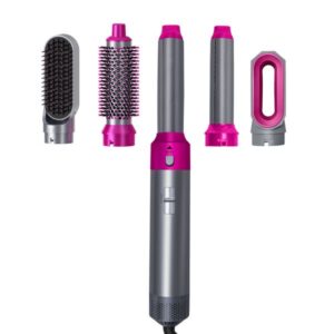 Hair Curlers Straighteners High Speed Hair Drier New 5 in 1 Kit Air Hot Comb Set Professional Curling Iron Hair Styling