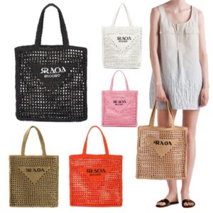 Beach Bag Tote bag Designer Bag Raffia Woven Straw Bag Luxury Bag Wallet High Fashion Woven Bag Summer Apricot Outdoor Travel Large Capacity Shopping Bag Best purse