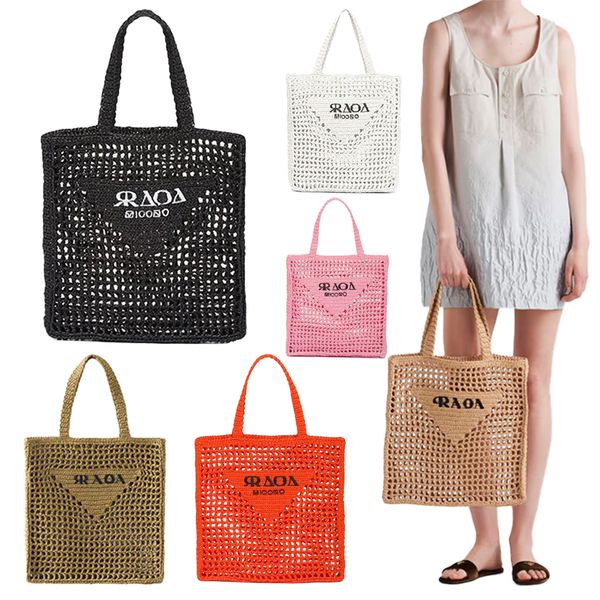 Beach Bag Tote bag Designer Bag Raffia Woven Straw Bag Luxury Bag Wallet High Fashion Woven Bag Summer Apricot Outdoor Travel Large Capacity Shopping Bag Best purse
