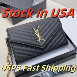 High quality Designer Bag Hobo bag luxury Leather bags envelope chain bag wallet mini purses designer women handbag crossbody shoulder bags underarm bag Black