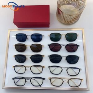 NEW full framed luxury brand designer sunglasses for women classic cheetah buff horn sports outdoor casual glasses for men lunette de soleil eyeglasses 0260O