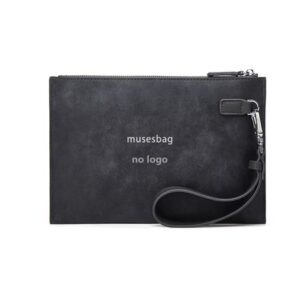 New men's grab bag Crazy horse print grab bag soft surface waterproof business mobile phone bag underarm bag span coin wallet