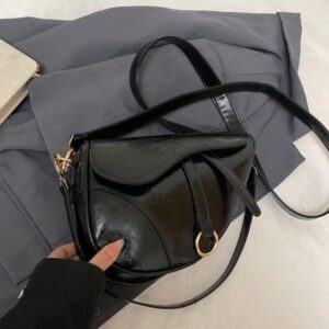 Designer Bag Saddle Bag Shoulder Bag Crossbody Luxury Bag Purse Handbag Tote Fashion Crossbody Black Saddle Bag Hot Designer 2025 Womens Tote Bag 006