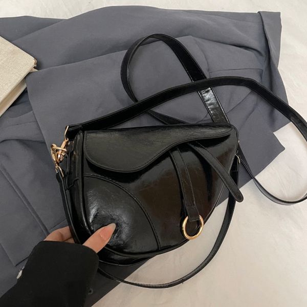 Designer Bag Saddle Bag Shoulder Bag Crossbody Luxury Bag Purse Handbag Tote Fashion Crossbody Black Saddle Bag Hot Designer 2025 Womens Tote Bag 006