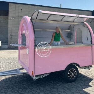 Custom Concession Food Truck Trailer Fully Equipped Street Restaurant Hot Dog Ice Cream Cart Mobile Catering Trailer