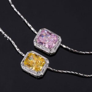 Chic Women's Jewelry Accessory Premium Quality S925 Silver Diamond Chain Necklace