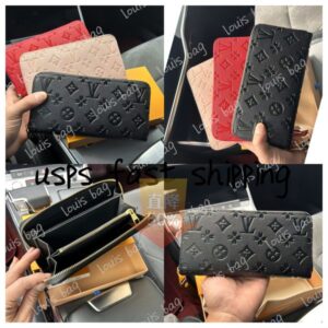 designer Zipper leather Wallets Pocket wallets long single zipper Classic Letters coin purse card holder plaid s mens designers women wallet purse Holders