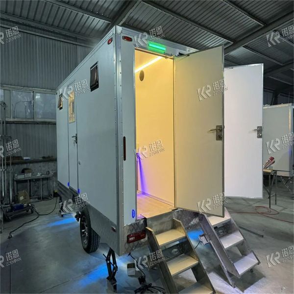 Best Sale Luxury Restroom Trailer with Shower Bathroom Outdoor Portable Shower Trailer Restroom Toilet Trailer