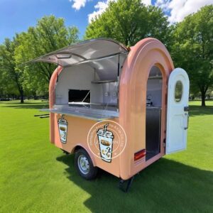 Food Truck Concession Trailer Outdoor Mobile Restaurant Food Cart for Festival Food Stall Business