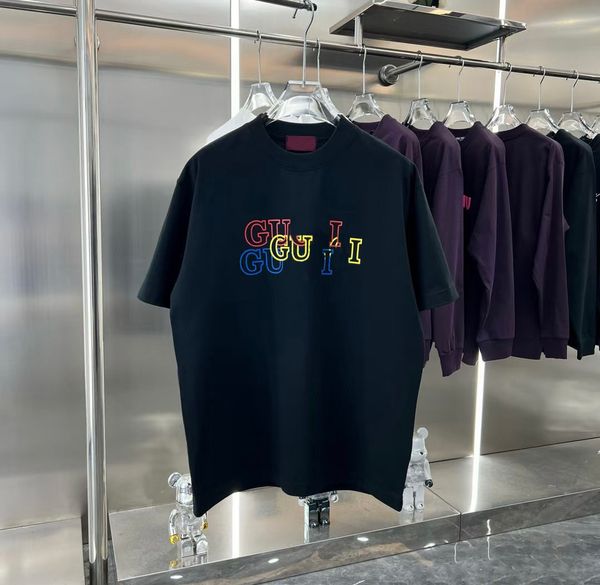 Summer New High-Quality Clothing 100% Cotton T-Shirt, Short-Sleeved Round Neck Fashion Men's And Women's Casual T-Shirt