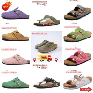 Designer Clogs Sandals Clog Slippers Cork Flat shoes Women Men High Quality Fashion Genuine Leather Slide Beach shoes slides slippers sandals size 35-46