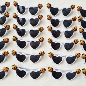 Factory Supply Halloween Christmas Sunglasses Love Heart Shaped Party Little Devil Pumpkin Skull Glasses