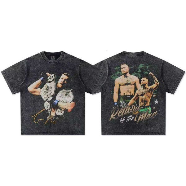 2025 Conor McGregor Series Cotton Sweatshirt Oversized Short Sleeve Crew Neck Top Unisex Small T-Shirt