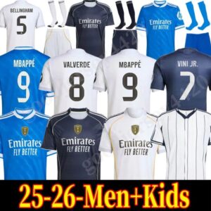 BELLINGHAM MBAPPE soccer jerseys VINI JR TRENT VALVERDE RODRYGO MODRIC Football jersey kit 25 26 CAMAVINGA realmadrid Children Kids Shirt Madrids kits Camiseta