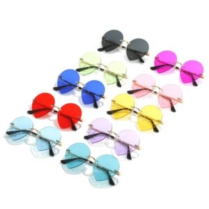 Custom Sunglasses Party Funny Alien Sun Glasses Frameless Halloween Women Sunglasses