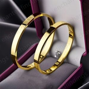 bangle v gold non tarnish designer bracelets inlaid with dias mens bracelet jewelry woman gifts Gold Screwdriver Bracelet