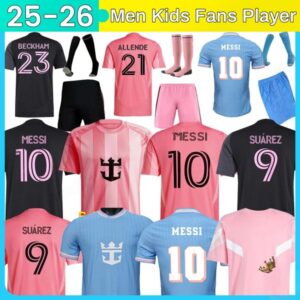 25 26 Inters MESSIS Soccer Jerseys Miamis SUAREZ Football Shirt 2024 2025 2026 HIGUAIN TRAPP PELLEGRINI Martinez FC CARRANZA MORGAN PIREZ men kids Kit Fans