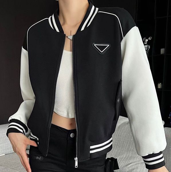 Cotton designer jackets Womens Mens Baseball Hip Hop Harajuku Letter Print Triangle logo Streetwear Unisex Coats