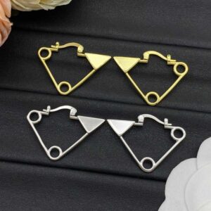 Luxury Designer Earrings for Women Triangle Gold Silver Plated Birthday Gift Jewelry Fashion Jewelry