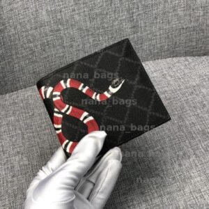 Designer Wallets Animal Print Men Purse Classic Letter Card Holder For Women Coin Purses Unisex Leather Stripe Money Billfold With Box BFG2502176