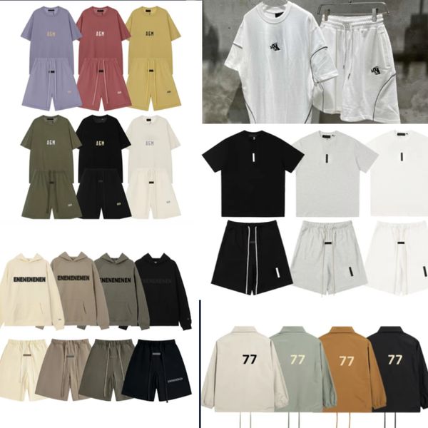 Men's Tracksuits Designer Multiple styles Plucked Alphabet Hip Hop Half Sleeve Trendy Brand High Street American Top