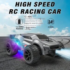 Electric/RC Car Remote Control Off Road Vehicle 1:22 Cool LED Light Color Box 500mA 2.4GHz Childrens Toy
