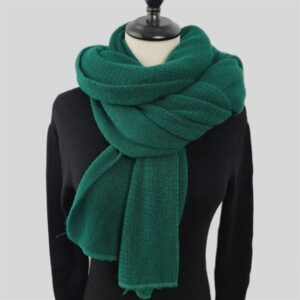 Winter warm pure color imitation cashmere scarf men's shawl –82697
