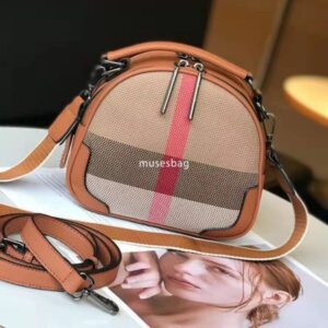 High end internet celebrity genuine leather small bag trendy new western-style broadband grid bag apple bag cowhide crossbody bag for women