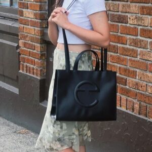 2 sizes tell designer bag large farrr tote purse leather black white shoulder crossbody designer bags designer women bag pink mini purses luxury handbags womens bag