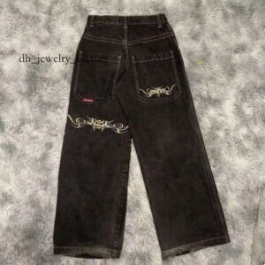 Jean JNCOS Mens fashion clothing Pantalones Hombre Streetwear Pants biker mens designer jeans Ripped Denim Shorts Baggy JORTS 2000s Y2K JNCO de3