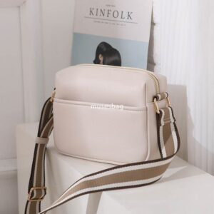 Trendy Women's Fashion Bag Temperament Solid Color PU Multi functional Crossbody Bag Large Capacity Lightweight One Shoulder Small Square Bag