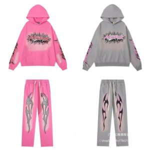 Trendy American style street washed distressed loose hoodie men and women hooded sweater for couples HELLST 240131